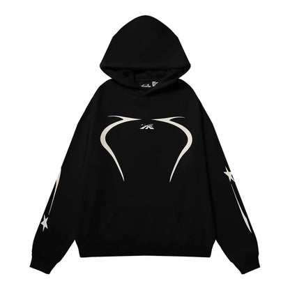 Hellstar Sport Hoodie Black White